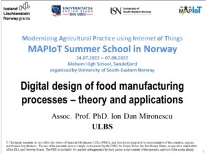 Digital design of food manufacturing processes