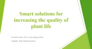 Smart solutions for increasing the quality of plant life